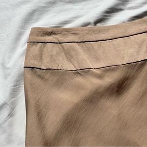 Free People Gold Midi Skirt